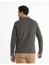 Celio Szürke férfi hosszú ujjú póló póló Celio Cedotml