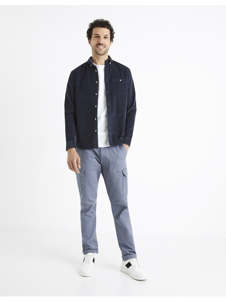 Celio Sötétkék férfi kordbársony ing Celio Carduroys