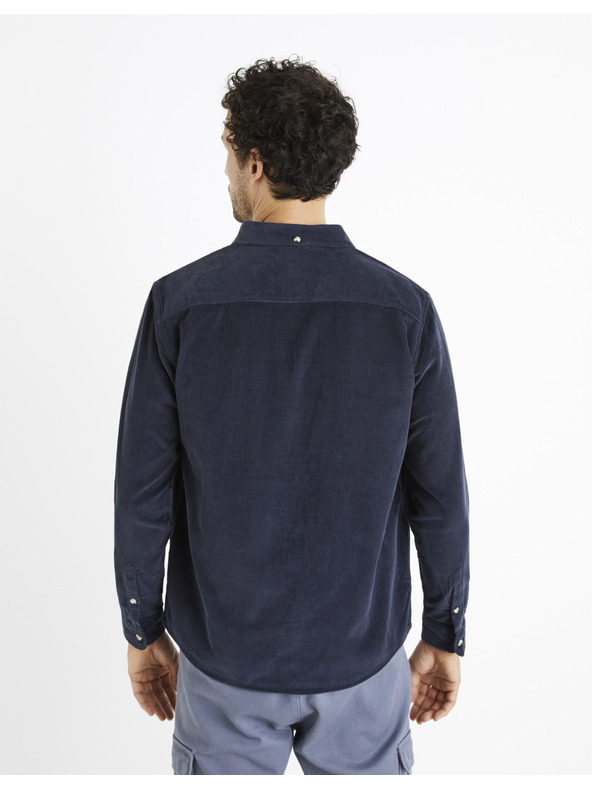 Celio Sötétkék férfi kordbársony ing Celio Carduroys