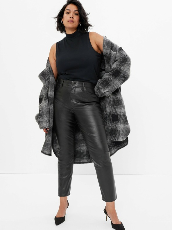 GAP High Rise műbőr nadrág GAP