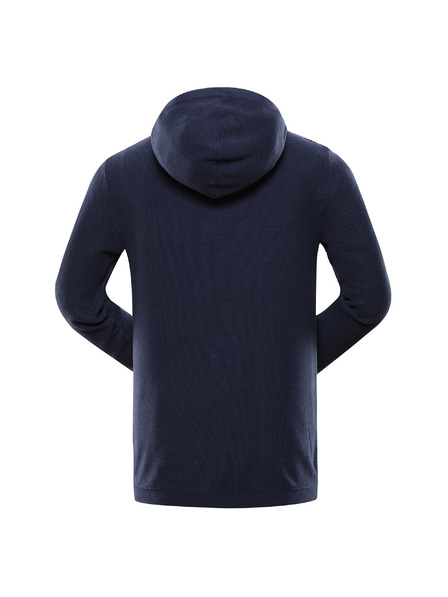 NAX Sötétkék férfi pulóver kapucnival NAX Polin