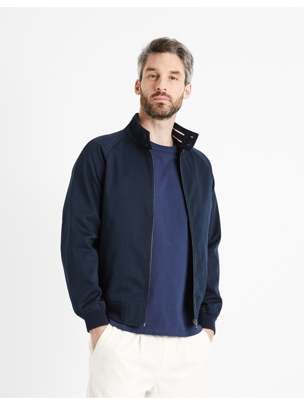 Celio Sötétkék férfi cipzáras kabát Celio Ducotone