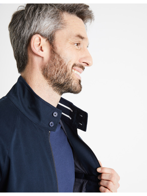 Celio Sötétkék férfi cipzáras kabát Celio Ducotone