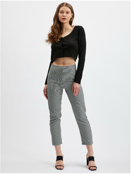 Orsay ORSAY fekete mintás női nadrág