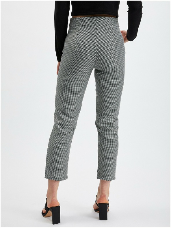 Orsay ORSAY fekete mintás női nadrág