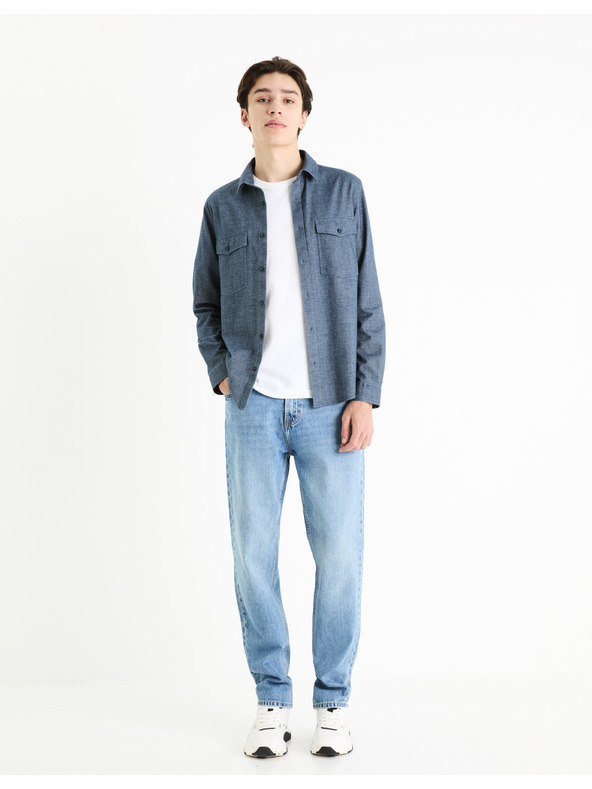 Celio Kék férfi felsőruházati ing Celio Fadotex