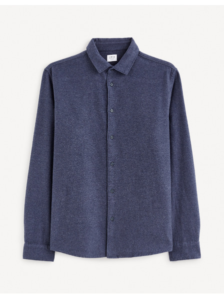 Celio Sötétkék férfi Celio Fanel flanel ing