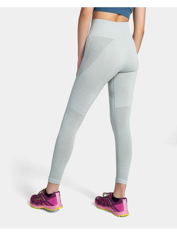 Kilpi Világosszürke női sport leggings Kippi SEAMIO