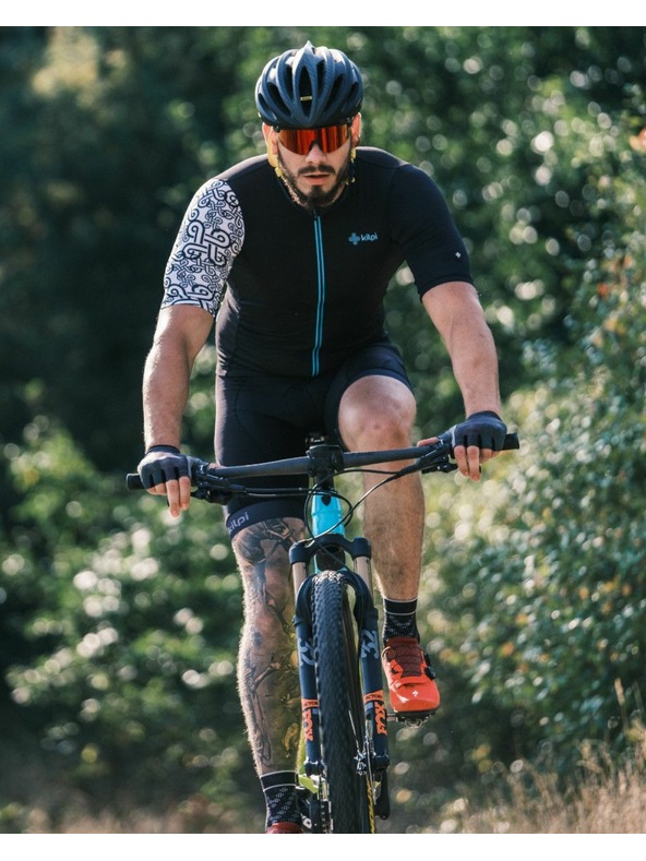 Kilpi Fekete férfi sportcipzáras sportpóló Kilpi PICARD