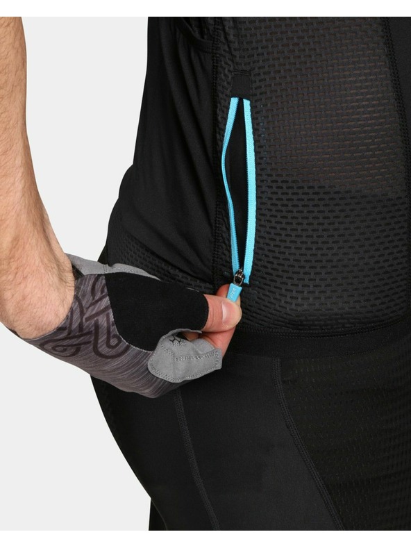 Kilpi Fekete férfi sportcipzáras sportpóló Kilpi PICARD