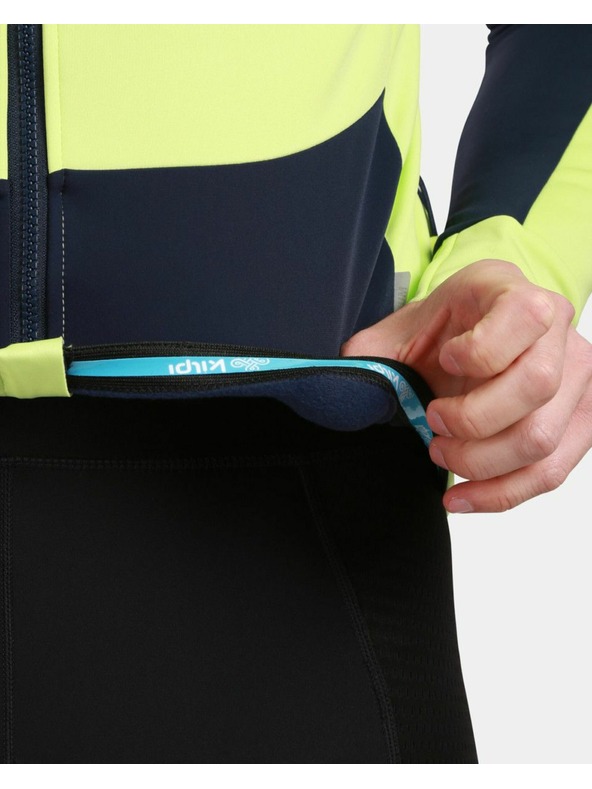 Kilpi Neonzöld férfi kerékpáros softshell dzseki Kilpi Velover-M
