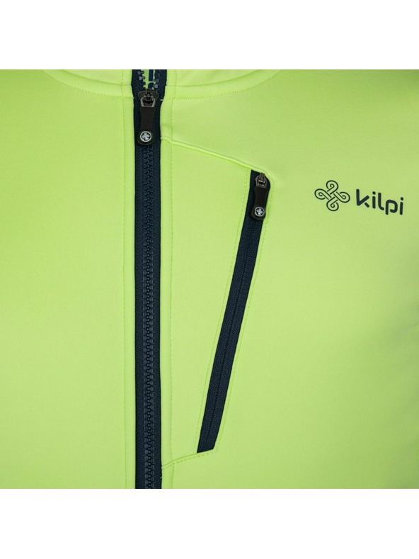 Kilpi Neonzöld férfi kerékpáros softshell dzseki Kilpi Velover-M
