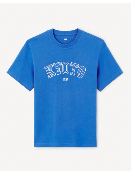 Celio Kék férfi póló Celio Jeoverdu