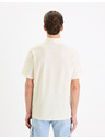 Celio Krémszínű férfi póló Celio Gebruma