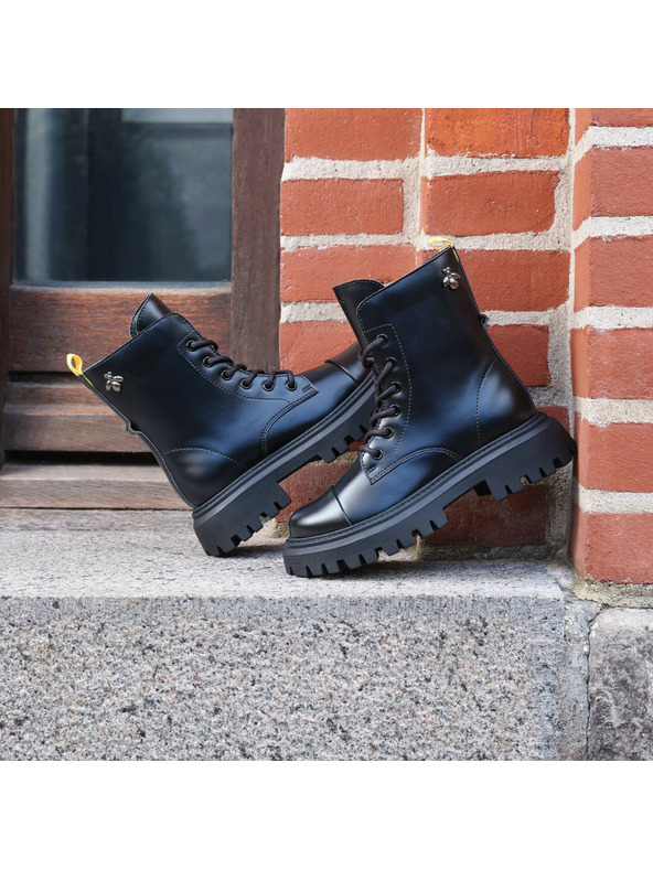 Geox Fekete Geox Maquinnerns lány bokacsizma