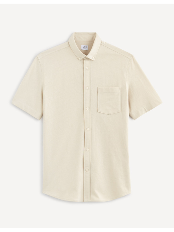 Celio Krémszínű férfi Celio Barik ing