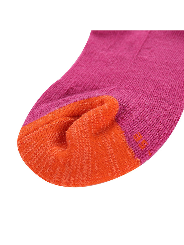 ALPINE PRO Sötét rózsaszín női merinó gyapjú zokni ALPINE PRO Phalte