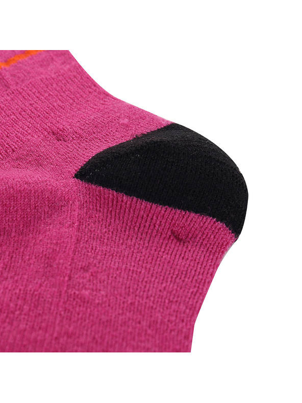 ALPINE PRO Sötét rózsaszín női merinó gyapjú zokni ALPINE PRO Phalte