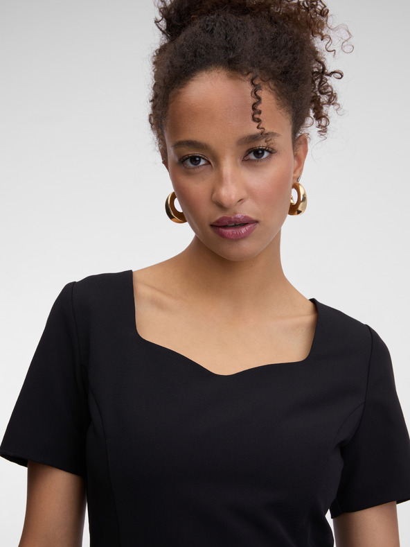 Orsay ORSAY fekete női térdig érő ruha