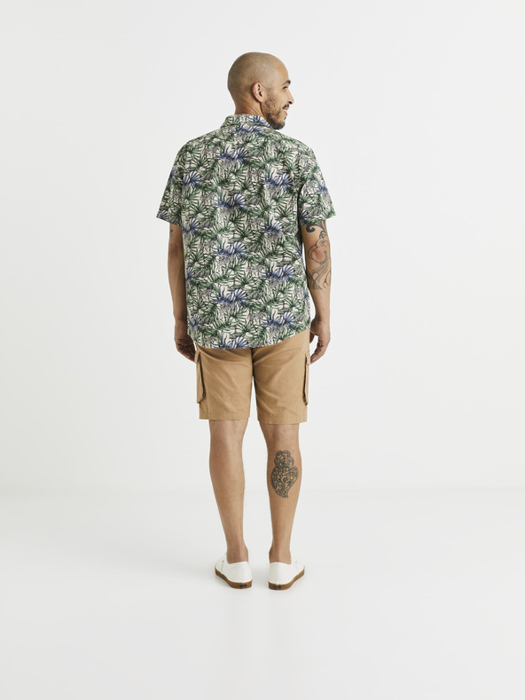 Celio Kékeszöld férfi mintás ing Celio Vawai