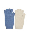 Orsay ORSAY bézs és kék női kesztyű 2 db