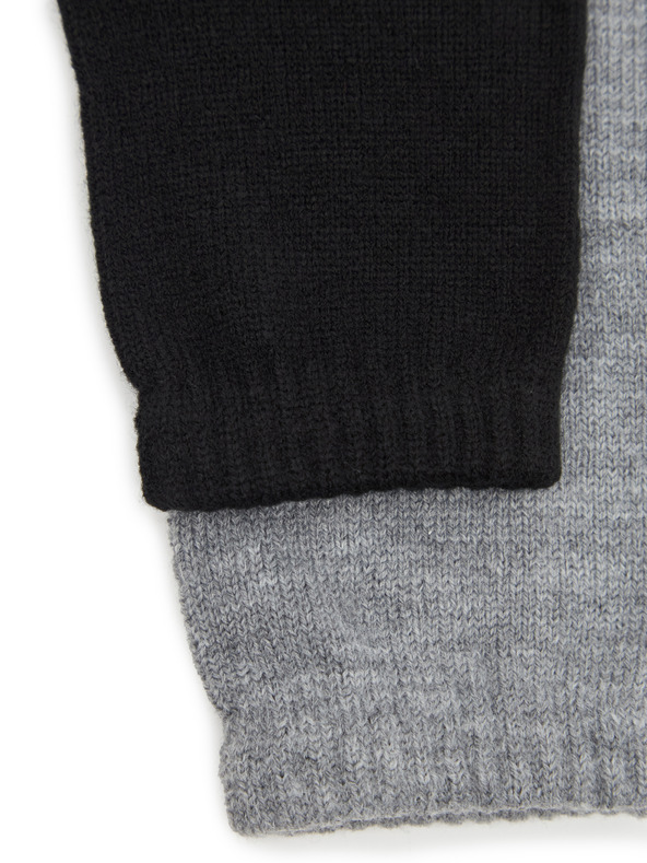 Orsay ORSAY fekete és szürke női kesztyű 2 db