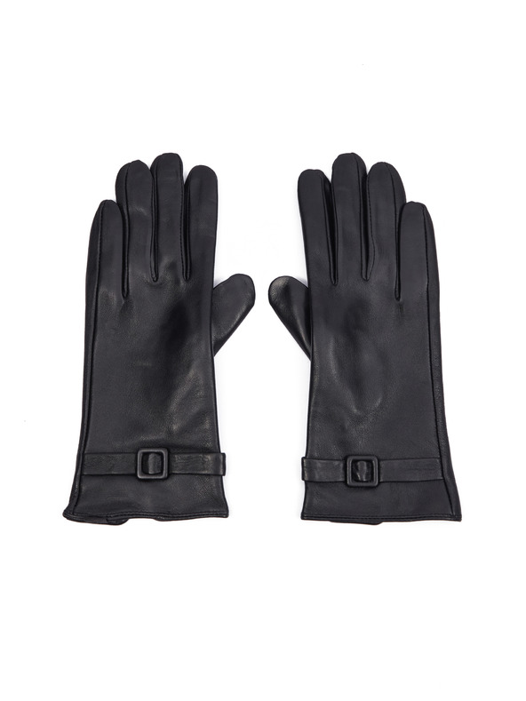 Orsay ORSAY Fekete női bőrkesztyű