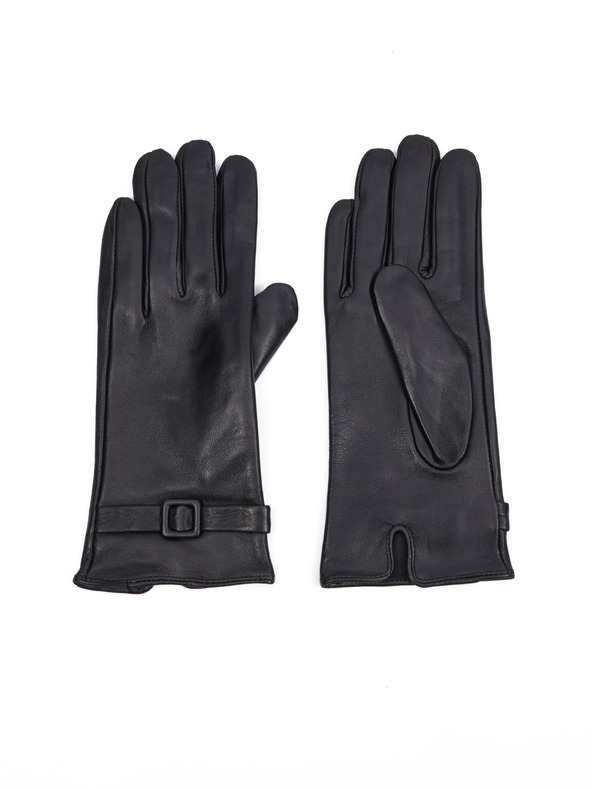 Orsay ORSAY Fekete női bőrkesztyű