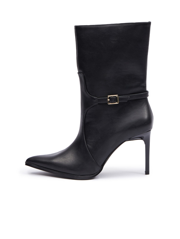 Orsay ORSAY fekete női bokacsizma talpas