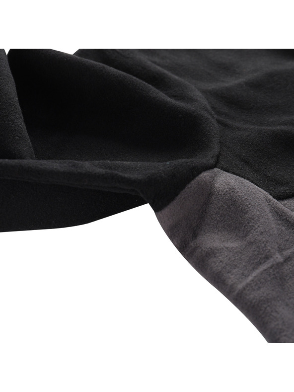 ALPINE PRO Fekete férfi fleece kapucnis pulóver ALPINE PRO GRES