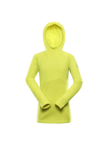 ALPINE PRO Neonzöld gyerek funkcionális pulóver ALPINE PRO Gorfo
