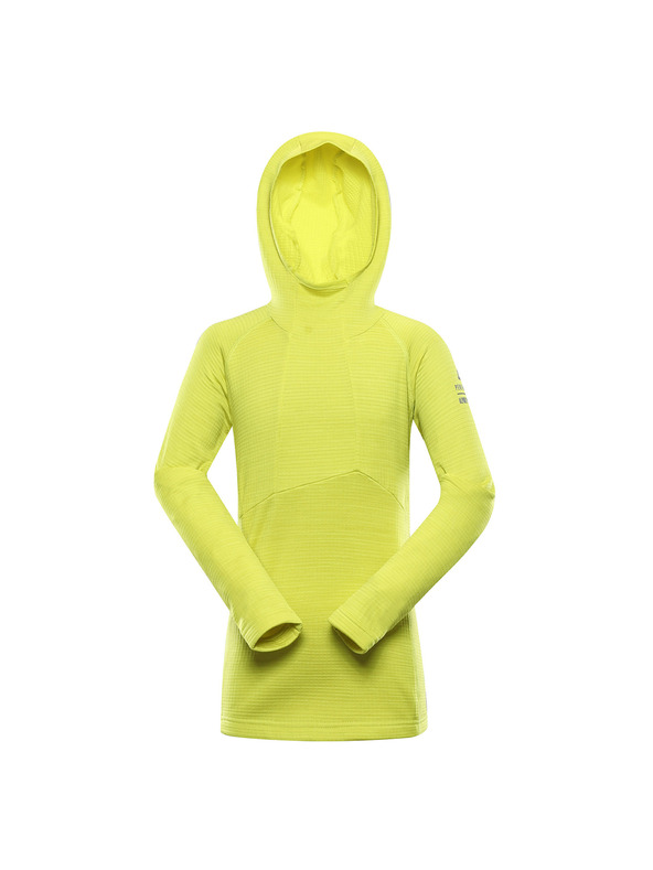 ALPINE PRO Neonzöld gyerek funkcionális pulóver ALPINE PRO Gorfo