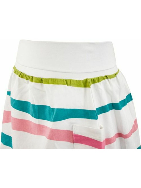 ALPINE PRO Fehér csíkos lányszoknya ALPINE PRO Owelo