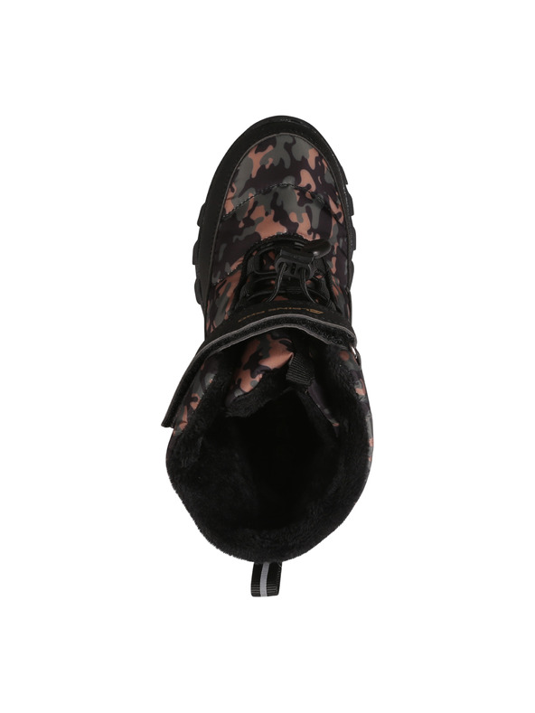 ALPINE PRO Fekete mintás Gyerek hócipő Alpine Pro Lando