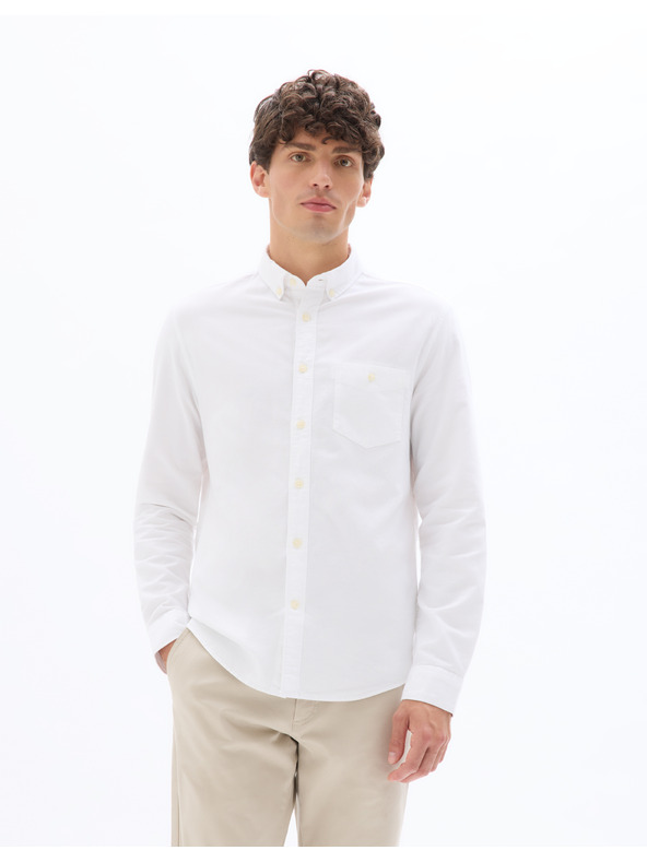 Celio Fehér férfi normál Celio Daxford pamut póló