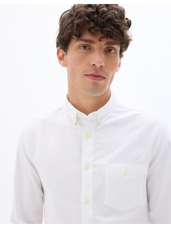 Celio Fehér férfi normál Celio Daxford pamut póló