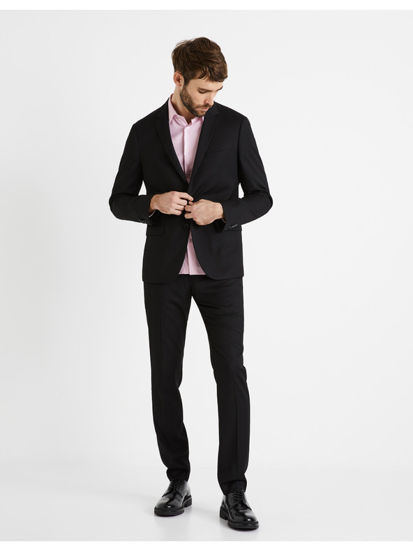 Celio Világos rózsaszín férfi slim fit ing Celio Narox