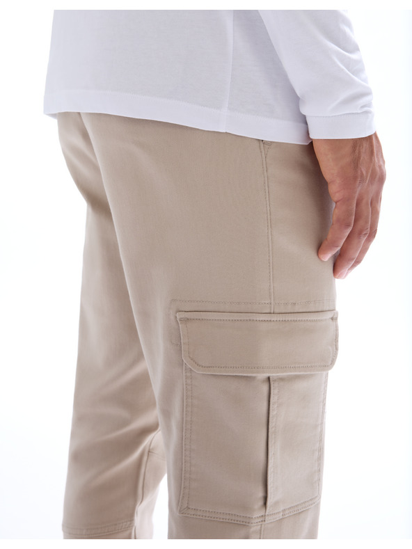 Celio Bézs színű férfi cargo nadrág Celio Cokit4