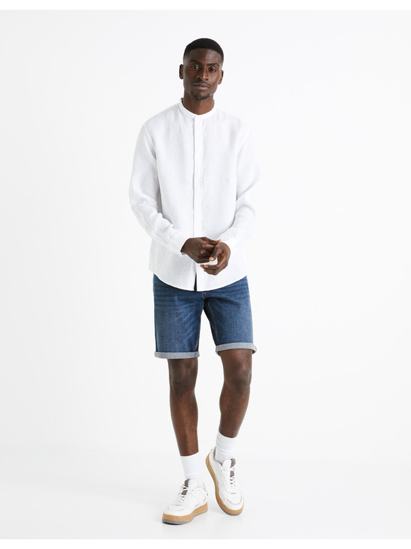 Celio Fehér férfi vászon ing Celio Damaolin