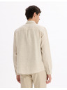 Celio Celio Daflix krémszínű férfi vászon póló