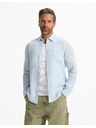 Celio Világoskék férfi Celio Daflix lenvászon ing