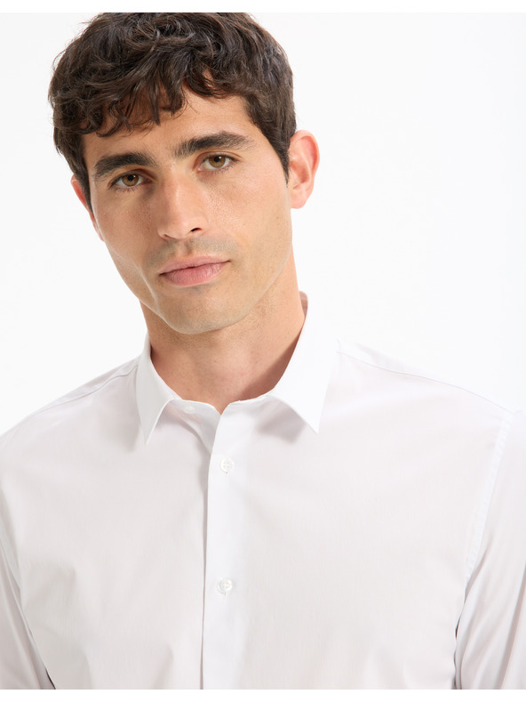 Celio Fehér férfi póló Celio Masantalrg