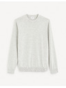 Celio Világosszürke férfi alap pulóver Celio Decoton