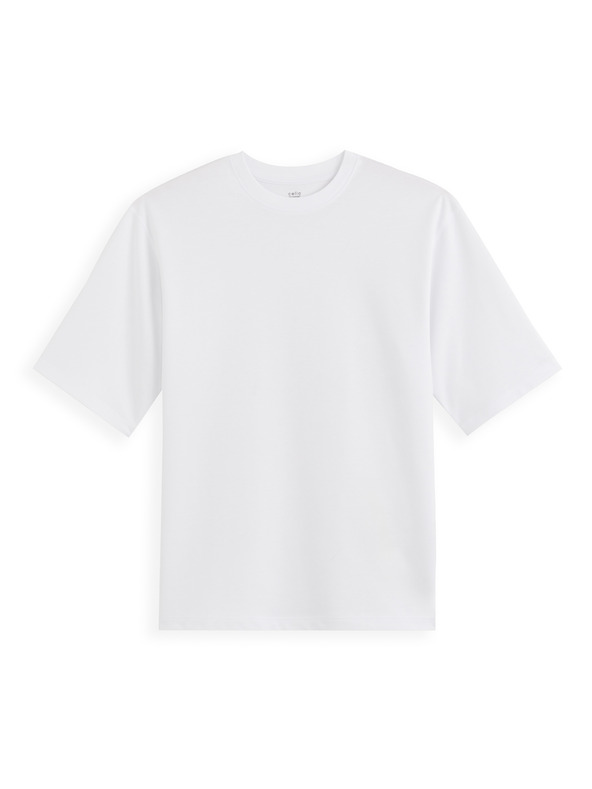 Celio Fehér férfi póló Celio Gehem