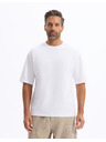 Celio Fehér férfi póló Celio Gehem