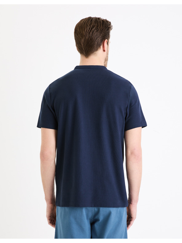 Celio Sötétkék férfi alap póló póló Celio Gesohel