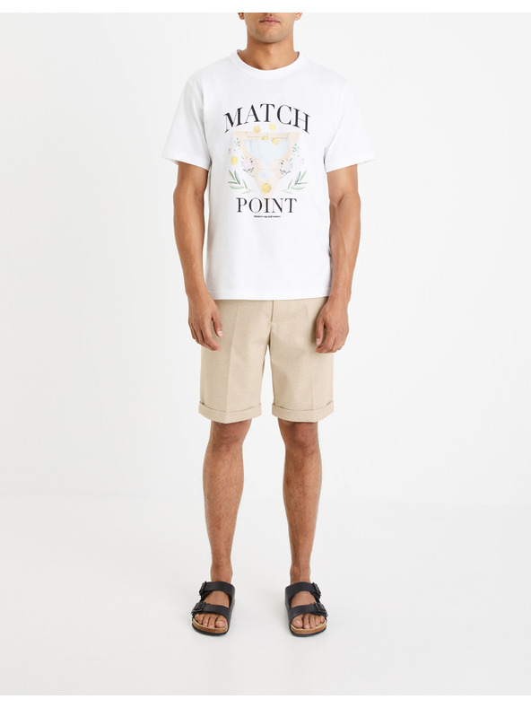 Celio Bézs színű férfi rövidnadrág Celio Doevanbm