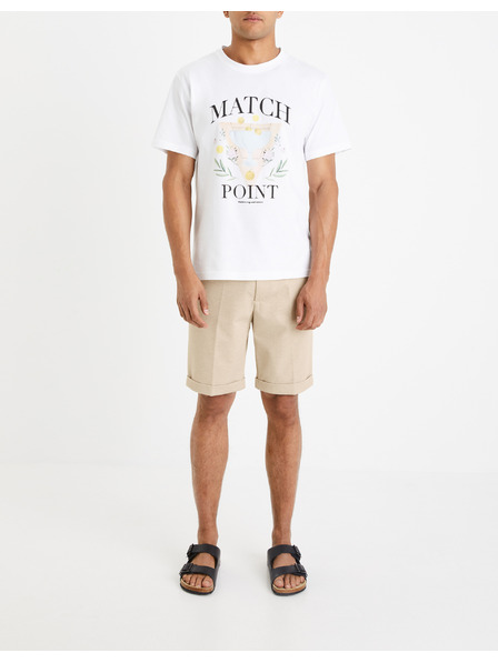 Celio Bézs színű férfi rövidnadrág Celio Doevanbm