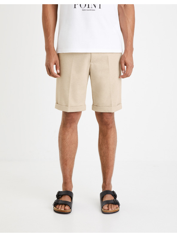 Celio Bézs színű férfi rövidnadrág Celio Doevanbm