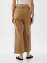 GAP High Stride wide-leg ankle khaki nadrág GAP